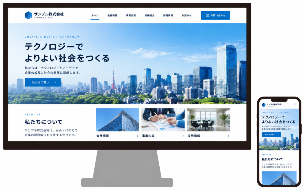 コーポレートサイト＿サンプル