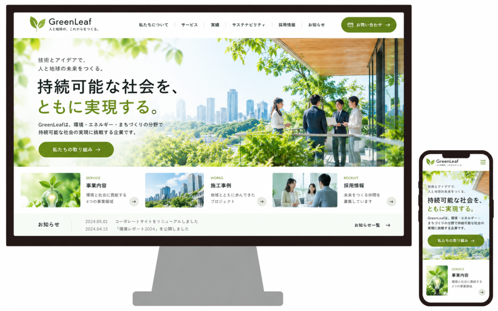 集客やブランディングまで設計するホームページ