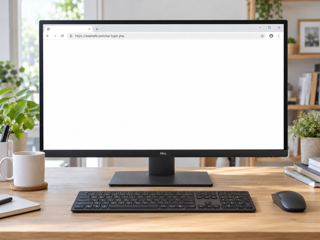 ワードプレスのログイン画面が真っ白