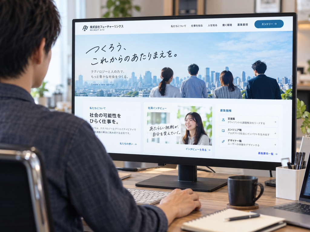 採用特設サイト/採用サイト/パソコン
